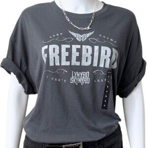 Torrid Freebird Lynyrd Skynyrd Graphic Rock Band Tee Vintage Style Gray Size 0